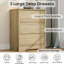 Commode en bois à 3 tiroirs, grande armoire moderne avec rangement profond, grande commode à large plateau, commode de rangement longue pour chambre à coucher, salon, couloir, chambre d'enfant-840785881