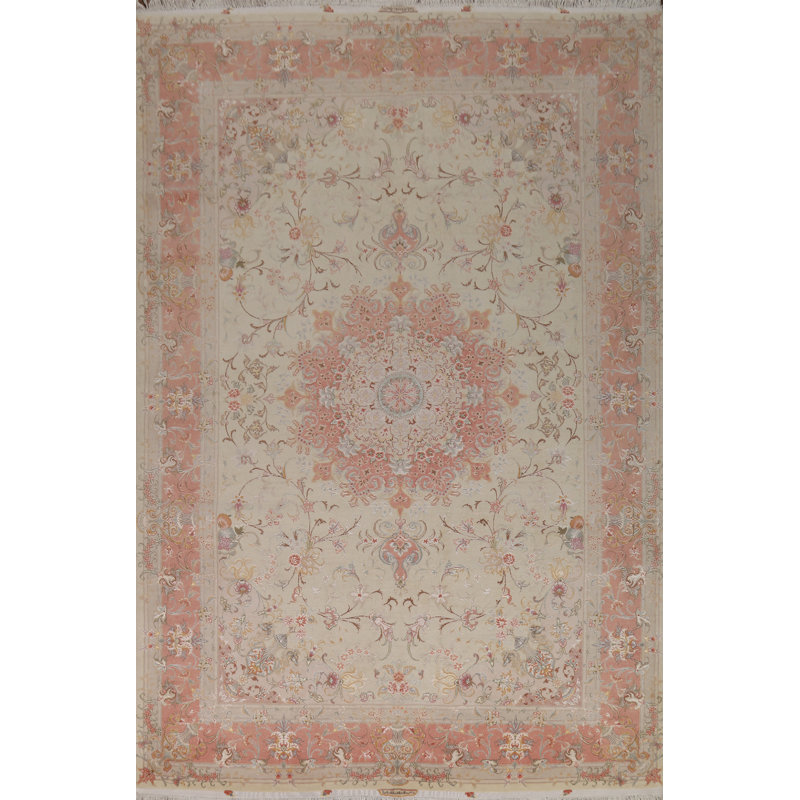 Tapis traditionnel en laine et en soie 7 x 10