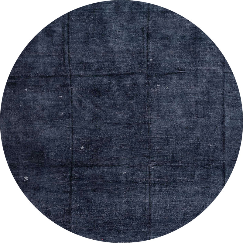Wool Abstract Indoor Rug, Round 7'