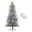 7.5 ft Pre-Lit Snow Flocked Christmas Tree with 500 LED Lights and 1264 Branch Tips, Perfect for Festive Holiday Decorations