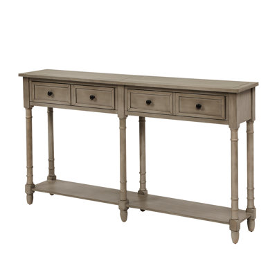 Albryna 58" Solid Wood Console Table by Dovecove
