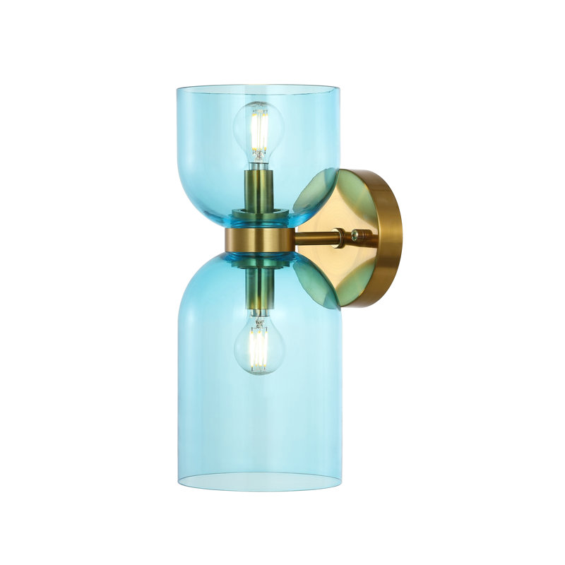 Oregon 2 - Light Armed Sconce, Blue