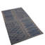 Rug & Kilim’S Scandinavian Style Geometric Blue And Gray Wool Kilim Rug-674629868