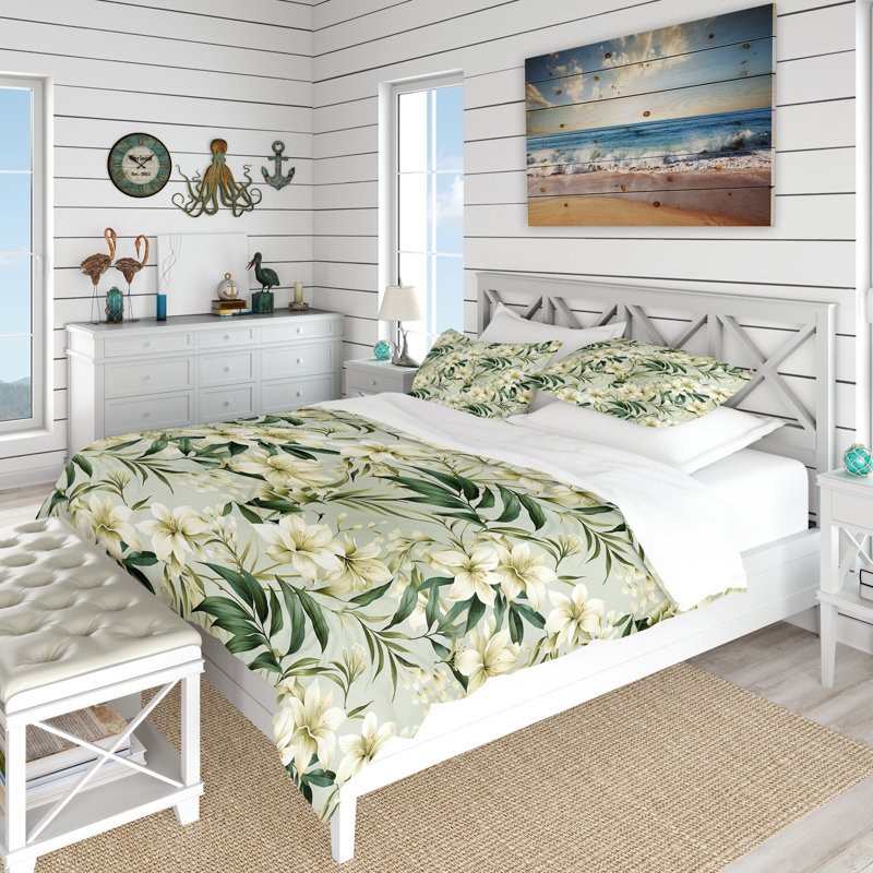 Ensemble de housse de couette Bamboo Whispers, Housse de couette pour très grand lit et 2 très