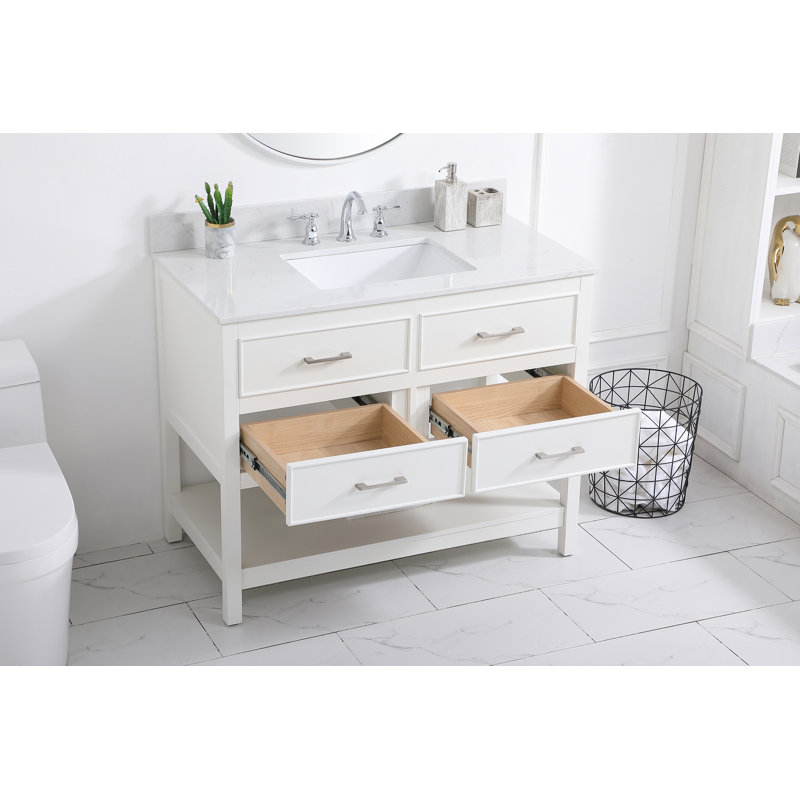 Ensemble de meuble-lavabo simple 42 po Sinclaire, Blanc