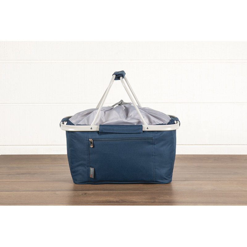 Panier de magasinage Metro - Panier de pique-nique pliable isolé, Bleu marine