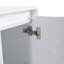 Armoire de rangement de salle de bain autoportante 36 po, portes et tiroirs à fermeture en douceur, blanc brillant, contreplaqué, emballage KD, combinaison 12 po X3 (convient pour la salle de bain, la cuisine, la salle d'étude, la chambre à coucher, etc.), buffet