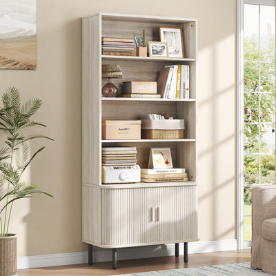  Bibliothèque de 71 po de hauteur avec armoire de rangement