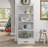 Deivi 63.5"H Ladder Bookcase with Drawer-217255353