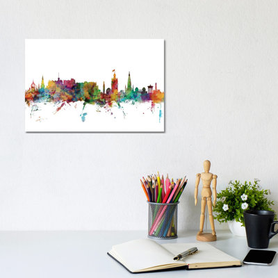 Edinburgh, Scotland Skyline by Michael Tompsett - Wrapped Canvas Gallery-Wrapped Canvas Giclée