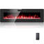 Foyer électrique ultra-mince, radiateur encastré mural et encastré avec télécommande, 5100 BTU, modes flamme et cristal en 12 couleurs, minuterie, mode veille-1720387884