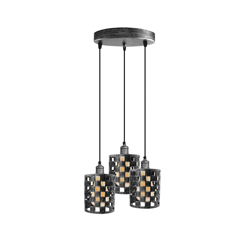 Jahkel 3 - Light Cluster Pendant, Brushed Silver