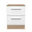 Fully Assembled Chesler 2 Drawer Bedside Table-42351586