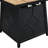 28 - Inch Square Propane Fire Pit Table 40,000 With Waterproof Cover, Brown, + Iron, Easy To Assemble, Outdoor Decor Element Auto Ignition Gas Table, Tile Desktop, Ambiance-1817726284-1817726285