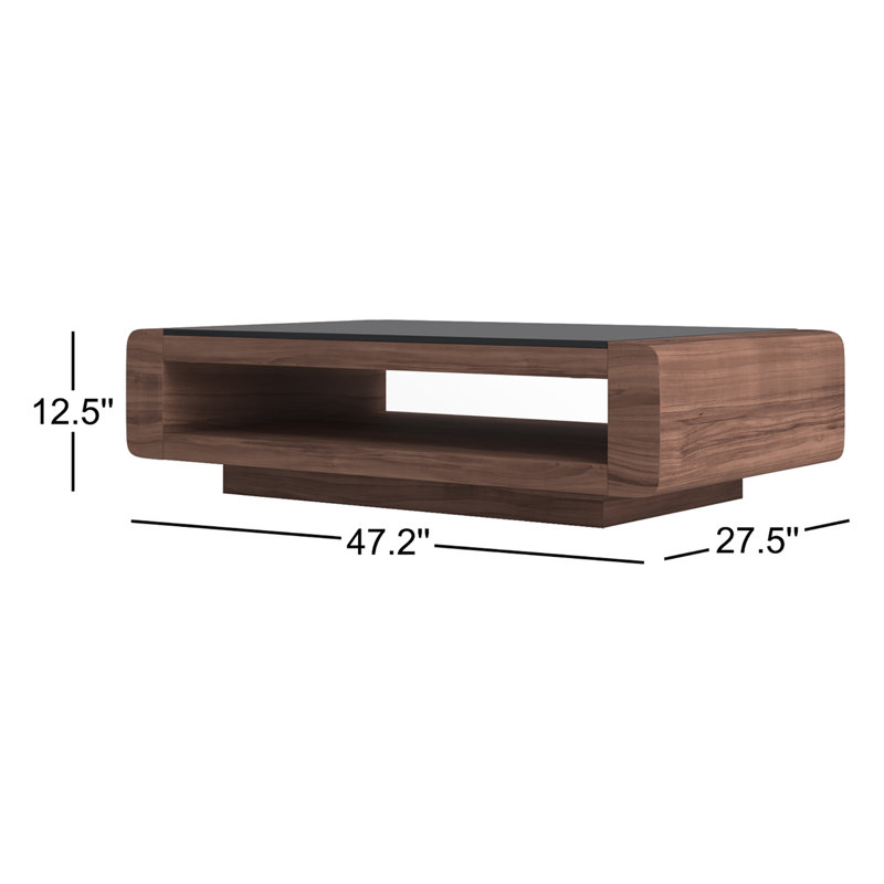 Ryean Solid Coffee Table with Storage