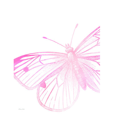 «Pink Butterfly II», impression sur toile tendue