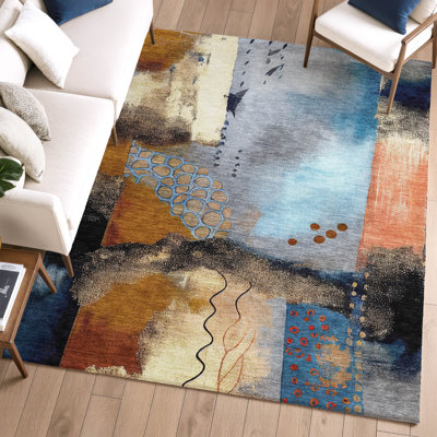 Premium Machine Washable Mayfield AMF2127 modern Rug