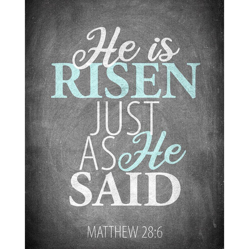 Art sur toile tendu avec Alcott Hill® Allen, Kimberly Gallery: He is Risen, H 44 po x l 36 po