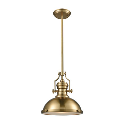 Ancelin 13'' Wide 1-Light Pendant - Satin Brass