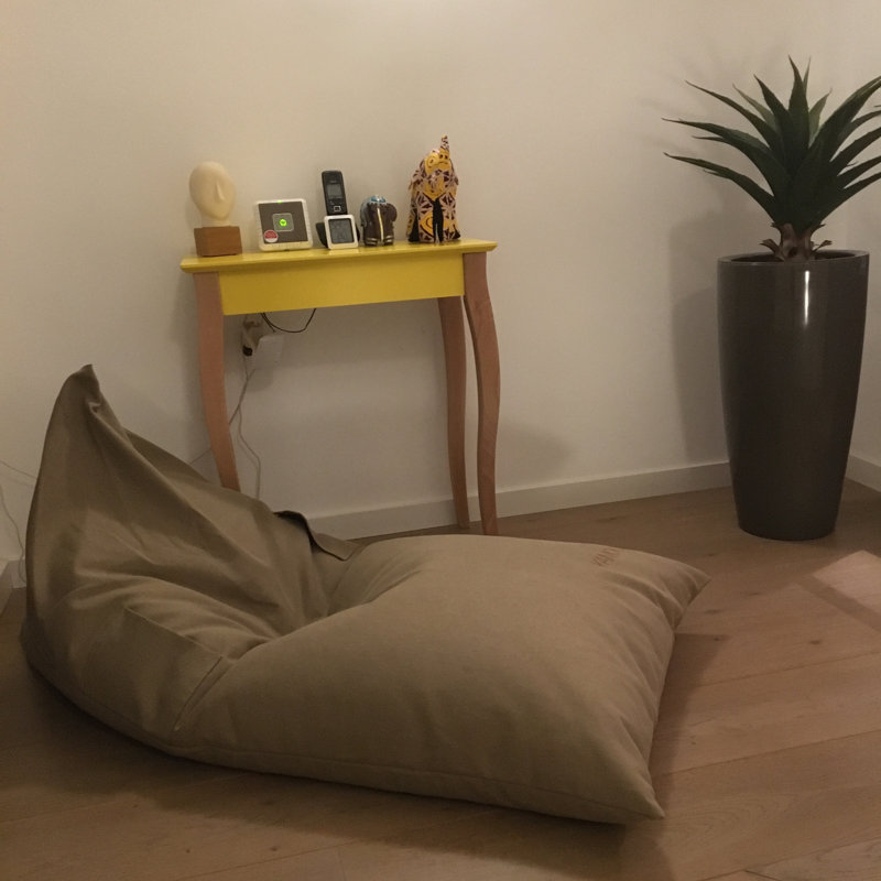 Nuvola Refillable Classic Bean Bag, Taupe