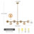 Kason Modern 7-Lights linear globe chandelier-1356880130-1356880131