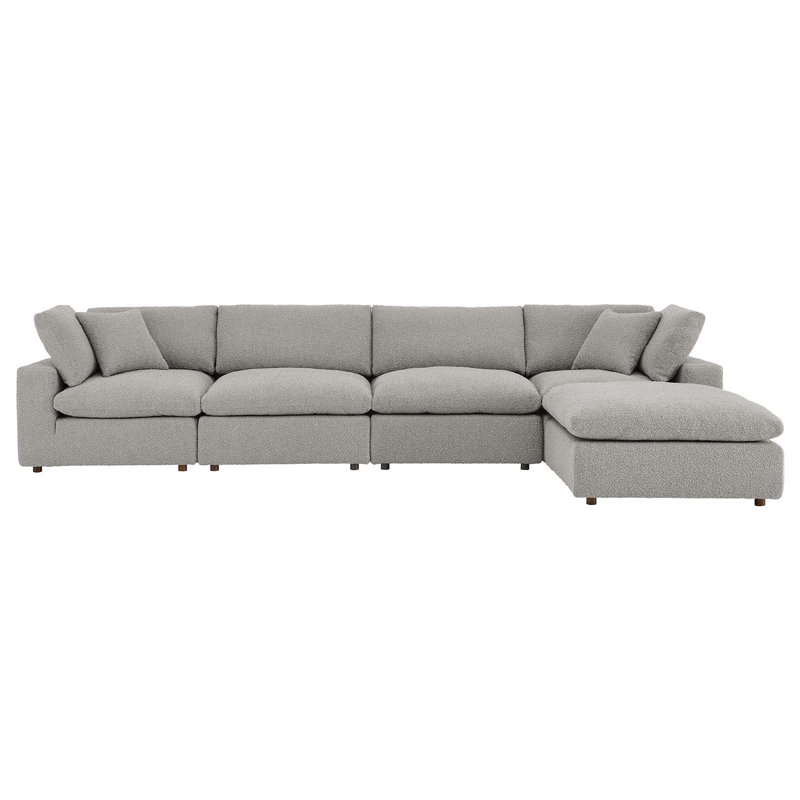 Canapé modulaire 5 pièces Commix, Gris clair