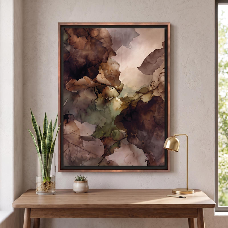 In the Shadow of Leaves, 40" H x 53" W