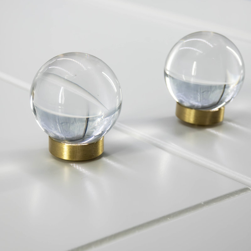 Glass Globe Cabinet and Drawer Knob, Clear