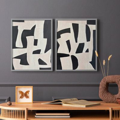 Série ABSTRACT, impression encadrée de qualité supérieure - prête à être accrochée - aucun clou requis - aucun clou requis