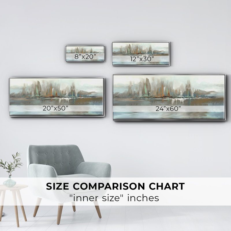 Big City Lights - Toile encadrée, H 8 po x l 20 po