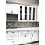 Armoire de base blanche à une porte Shaker pour la cuisine, le garage et la salle de bain, tablette réglable, charnières à fermeture douce, système de fermeture à pression avec tiroirs à fermeture silencieuse l 21 po x l 34,5 x P 24 po