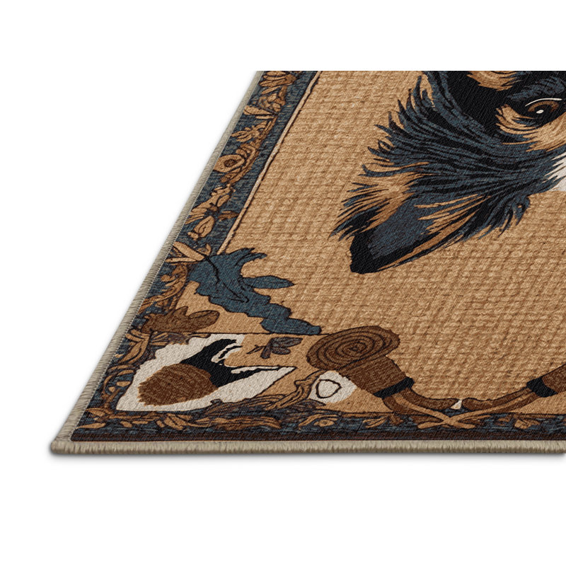  Tapis lavable pour chien Mudi, Rectangulaire 2 pi x 3 pi