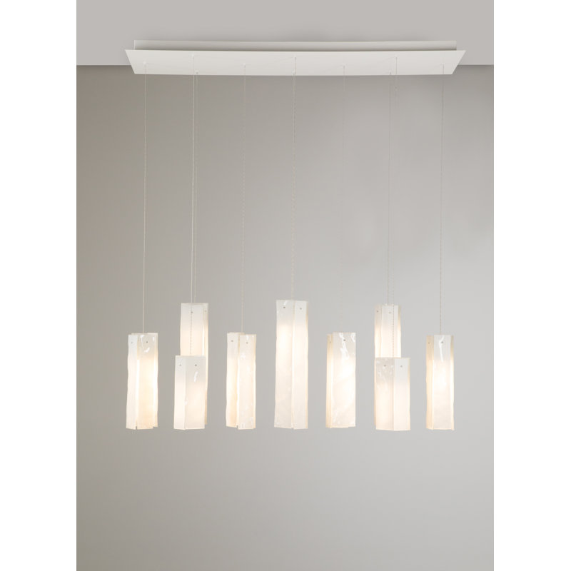 10 - Light LED Pendant, White , 10