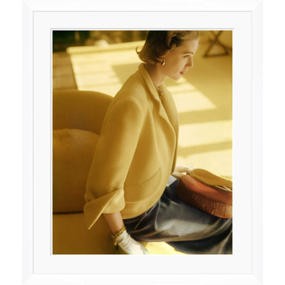 Vogue Magazine, "Model In Monte-Sano & Pruzan," Horst P. Horst, February 1, 1957 Print by Horst P. Horst
