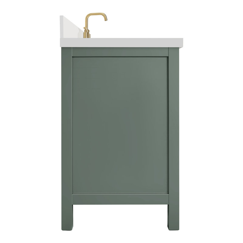 Cambridge 61'' W Single Vanity, Vintage Green, Rectangular