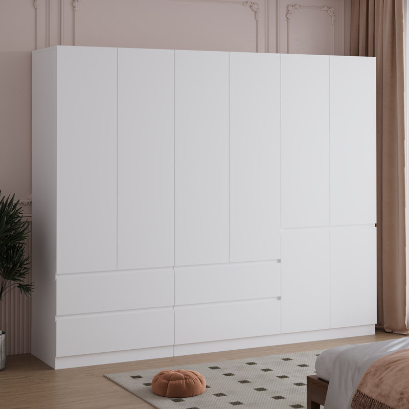 Grande armoire autoportante avec 6 portes