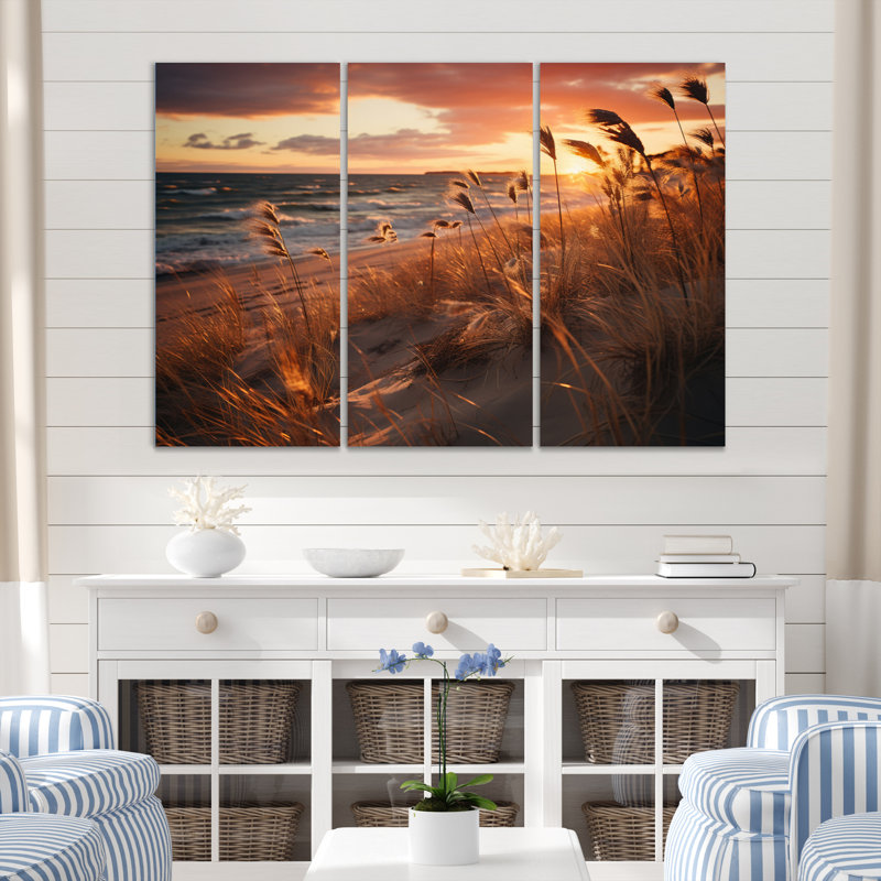 «Golden Sands A Mesmerize», ensemble de reproductions d'art mural, H 32 po x l 48 po x P 1 po