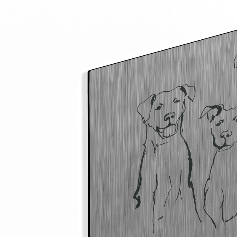 «L amovible Mutts I» par Chris Paschke, H 12 po x l 12 po