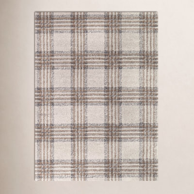 Kage Monte Brown/Gray/Black Classic Plaid Area Rug