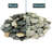 Natural Black and Tan Slate Chips Landscaping Rocks-29648357