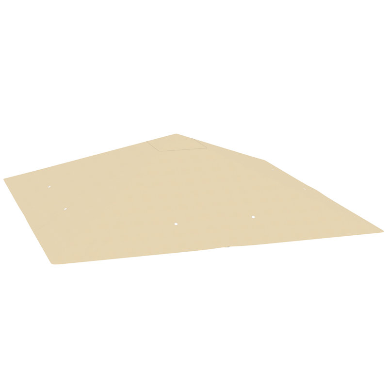Stefane 17 Stories Polyester Replacement Canopy for Canopy, Beige