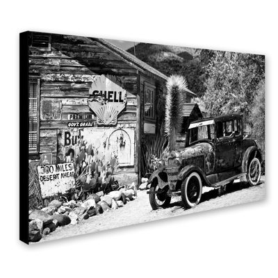 " Wrapped Canvas Wall Art - Philippe Hugonnard 'Old American Car' Wall Art For Living Room, Bedroom, Or Office Décor - 16x24 " by Philippe Hugonnard