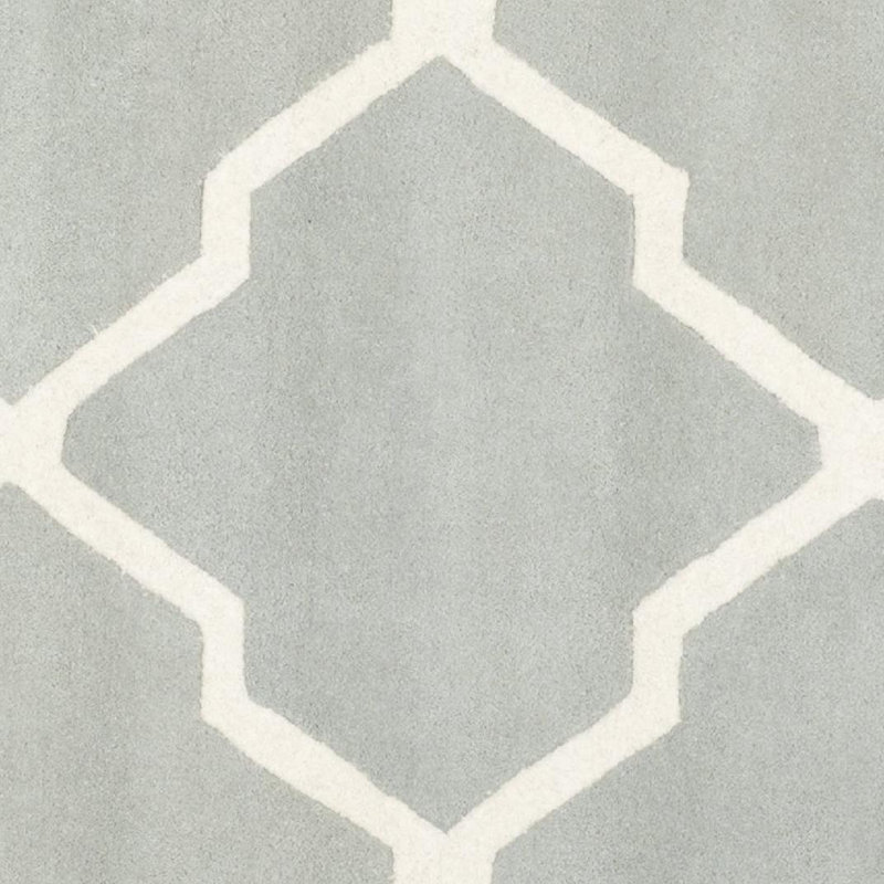 Carolene Hand Tufted Wool Geometric Rug, Square 7'
