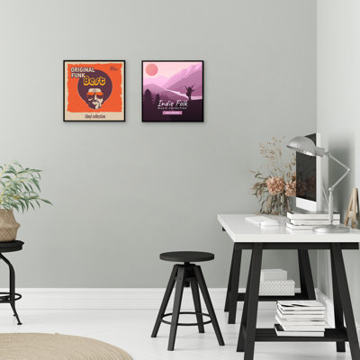 12.5" X 12.5" Album Frame To Display And Protect Your Favorite Album Covers - Black - 2 Pack
