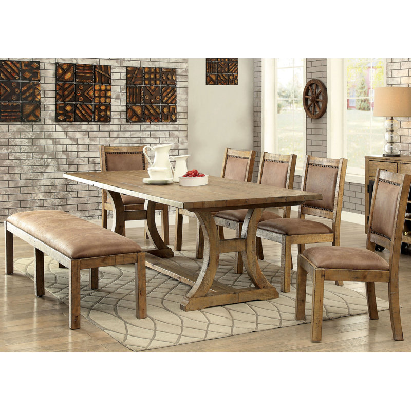 Wilfred Faux Leather Upholstered Bench
