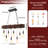 8 - Light Kitchen Island Linear Pendant