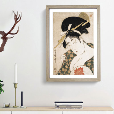 A Courtesan by Kitagawa Utamaro - Single Picture Frame Painting