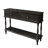 Mid-Century Console Table with 2 Drawers for Entry and Living Room,Black-695418287