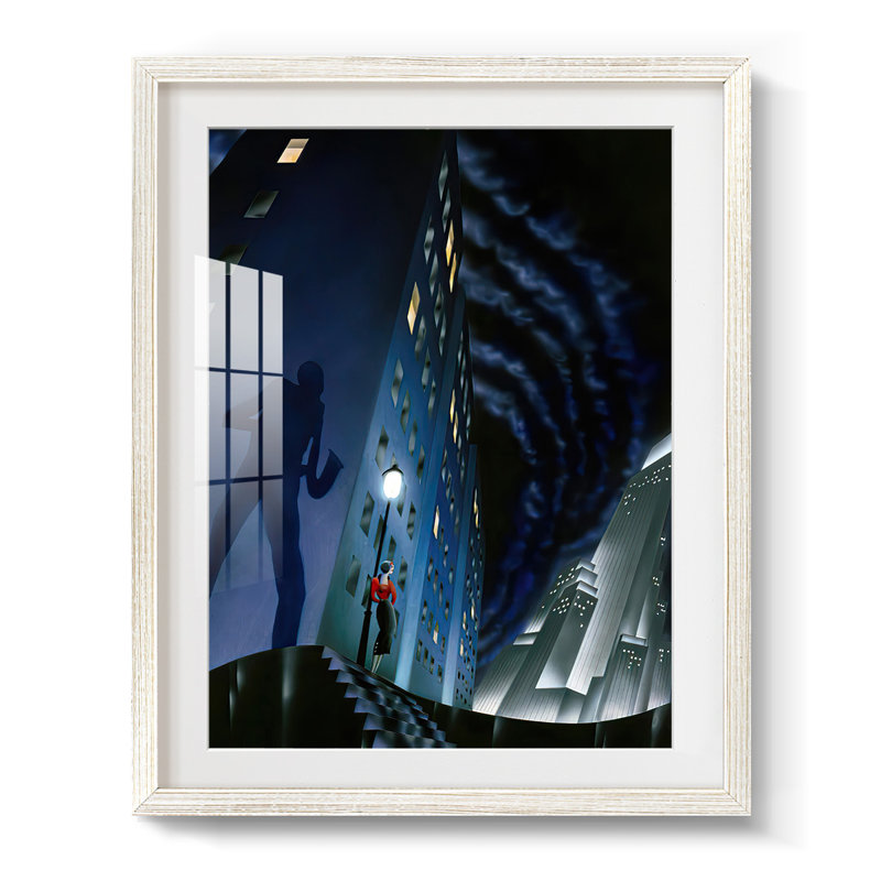 L'ombre - impression encadrée, Blanc, H 28,5 po x l 20,5 po