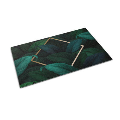 Non-Slip Floral Doormat